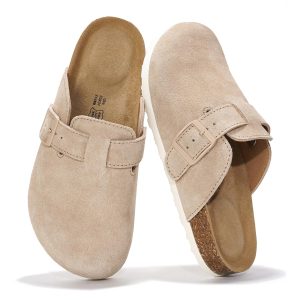 Project Cloud Women's | Genuine Suede Footbed Clogs | ProjectPlush | Lightweight | Non-Slip - Benton