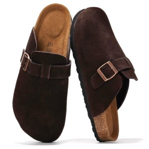 Project Cloud Men's Clogs | 100% Genuine Full Grain Leather | Memory Foam | Non-Slip | Brooklyn