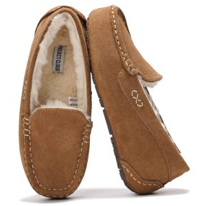Project Cloud Women's | 100% Genuine Suede Loafers | Memory Foam | Lightweight | Non-Slip - Cathi