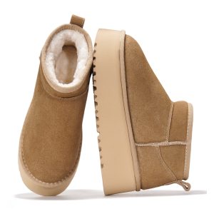 Project Cloud | Huggy 100% Genuine Suede Leather Ankle Boots for Women | Memory Foam | Lightweight | Non-Slip