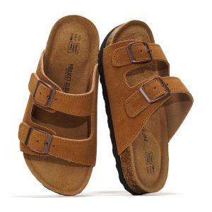 Project Cloud Kids | Genuine Leather Slides for Kids | Water Resistant | Lightweight | Non-Slip - Little Venita