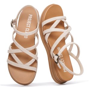 Project Cloud Women's | Platform Sandals Women | Plush and Soft Insole | Lightweight | Non-Slip - Nice