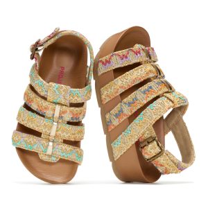 Project Cloud Kids | Strappy Summer Dressy-Casual Wedge | Hook-&-Loop | Lightweight | Non-Slip - Puffer Kids