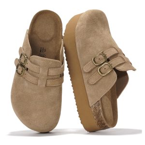 Project Cloud Women's | Genuine Leather Clogs for Women | Memory Foam | Lightweight | Non-Slip - Stephi
