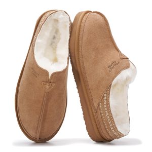 Project Cloud Men's |  Australian Shearling Lining Furry House Slippers | Memory Foam | Lightweight | Non-Slip - Unwind